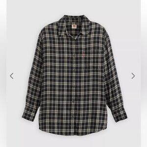Levi's Black and White Checkered Shirt